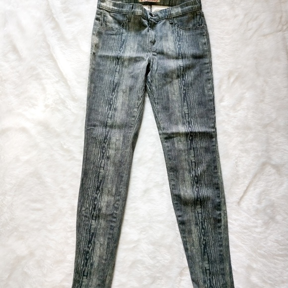 J Brand Skinny Woodgrain Print Jeggings NWOT - Picture 4 of 6